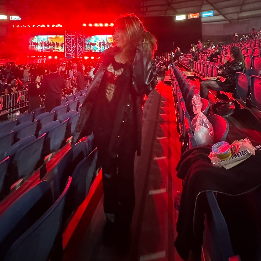 Black leather jacket